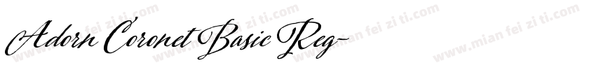 Adorn Coronet Basic Reg字体转换